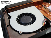 Ein Lüfter kümmert sich vornehmlich um die Abwärme der Grafikkarte.