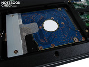 Die 320 GByte große HDD bietet eine ordentliche Performance.