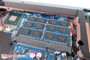 Die beiden Arbeitsspeicherbänke fassen maximal 16 GByte DDR3-RAM.