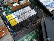 Die vier RAM-Slots können mit maximal 16 GByte bestückt werden.