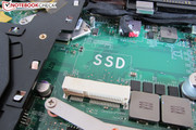 Optional lässt sich eine mSATA-SSD verbauen.