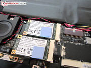 Die beiden mSATA-SSDs laufen im RAID-0-Modus.