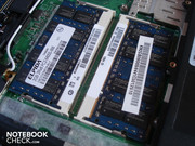 Beide Arbeitsspeicherslots sind bereits mit 2x 2048 MByte DDR2-RAM belegt