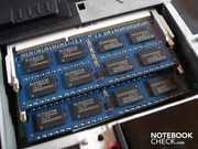 Zwei DDR3 Module mit jeweils 2048 MByte sind bereits verbaut
