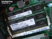 Alle zwei Steckplätze sind bereits mit DDR3-Arbeitsspeicher gefüllt