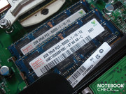 Beide Arbeitsspeicherslots sind bereits mit 2x 2048 MByte DDR3-RAM belegt