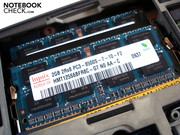 Zwei Riegel mit jeweils 2048 MByte DDR3-RAM sind bereits verbaut