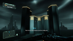 Das optionale Tutorial erinnert stilistisch an Tron: Legacy...