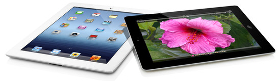 Apple: iPad 3 black and white