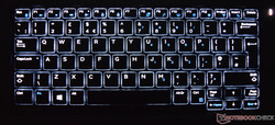 beleuchtete Tastatur des Dell Latitude 12 E5270