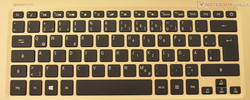 Die Tastatur des Acer Swift 7.