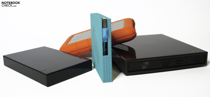 Passiv gekühlt werden die Festplatten maximal handwarm und lassen nur bei Schreib-und Lesezugriffen ihre Anwesenheit spüren.