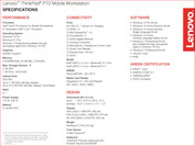 ThinkPad P70 Specs