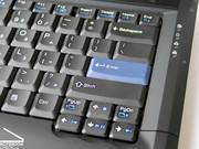 Etwas ungewohnt erscheint die einzeilige Enter-Taste in unserem Testgerät.