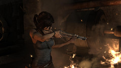 Lara und ein Schnellfeuergewehr? Passt das zusammen?