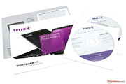 Im Lieferumfang befindet sich eine Windows 8.1 Pro Recovery DVD.