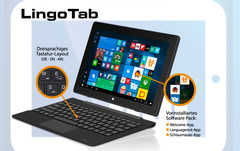 TrekStor LingoTab: Tablet mit dreisprachiger Tastatur