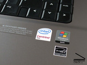 Die Handballenauflage verrät es: Unter der Haub des Notebooks steckt potente Prozessortechnik aus dem Hause Intel.