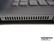 Lüfterauslass auf der linken Seite