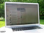 ...kann das MacBook Pro 17" mit mattem Display durchaus auch im Freien Eingesetzt werden.