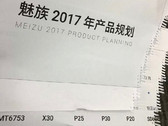Direkt aus dem Shredder: Die vermeintliche Roadmap von Meizu für 2017.