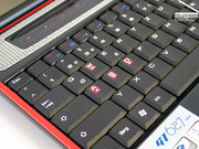 Die angebotene Tastatur versucht durch eine besondere Kennzeichnung der für Gamer wichtigen Tasten Stimmung zu machen.