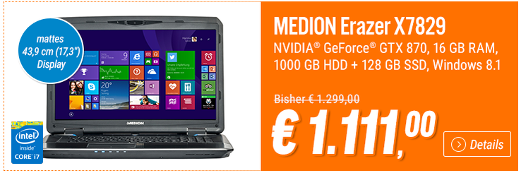 Medion Erazer X7829