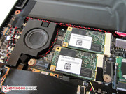 Der Hersteller integriert gleich zwei mSATA-SSDs.