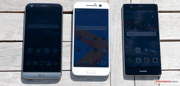 von links: LG G5, HTC 10, Huawei P9