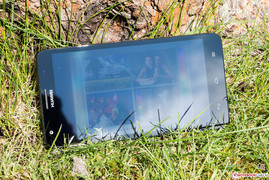 Das G750 im direkten Sonnenlicht.