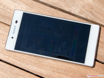 In der prallen Sonne ist mit gedimmten Display kaum etwas zu erkennen.