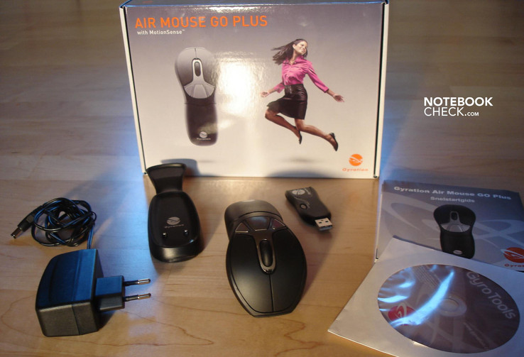 Lieferumfang der Gyration Air Mouse Go Plus