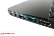 Zwei USB-3.0-Ports sind im Jahr 2012 fast schon Pflicht.