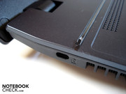 Ein Kensington Lock hat Acer auf der linken Seite angebracht.