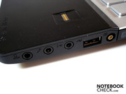 Drei Soundanschlüsse, USB 2.0-Port und Antenneneingang.