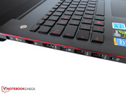 Die meisten Anschlüsse befinden sich links.