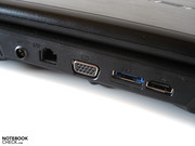 Externe Monitore werden per VGA oder HDMI mit dem Erazer X6813 verbunden.