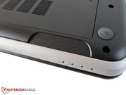 Die Lautsprecher verstecken sich auf dem Gehäuseboden.