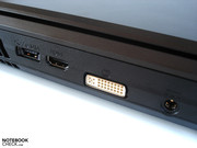 Externe Monitore werden per HDMI oder DVI mit Bildern versorgt.