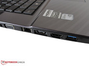 Externe Displays werden per VGA oder HDMI mit Bildmaterial versorgt.