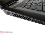 Rechtshänder werden mit der Positionierung des Lüfters zufrieden sein.