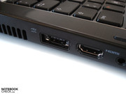 Externe Monitore werden per VGA oder HDMI mit Bildmaterial versorgt.