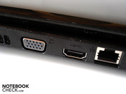 Die meisten Anschlüsse sind arg weit vorne positioniert.