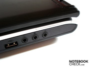 Die Soundanschlüsse befinden sich auf der rechten Seite