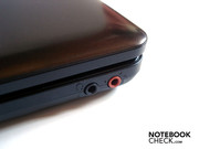 Über die Position der beiden Soundanschlüsse (Kopfhörer/Line-out, Mikrofon/Line-in) lässt sich streiten