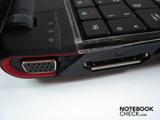 VGA und XGP-Anschluss für externe Grafikkarten auf der linken Seite