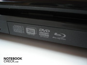 Blu-Ray Combo-Laufwerk auf der rechten Seite
