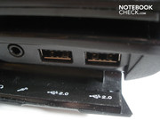2x USB 2.0 auf der rechten Seite (insgesamt 4x USB 2.0)