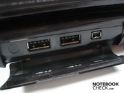 2x USB 2.0 und Firewire auf der linken Seite