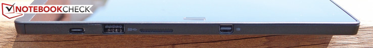 Rechts: USB Typ-C, USB 3.0, Mini-DisplayPort - (nicht gezeigt: microSD-Karte)